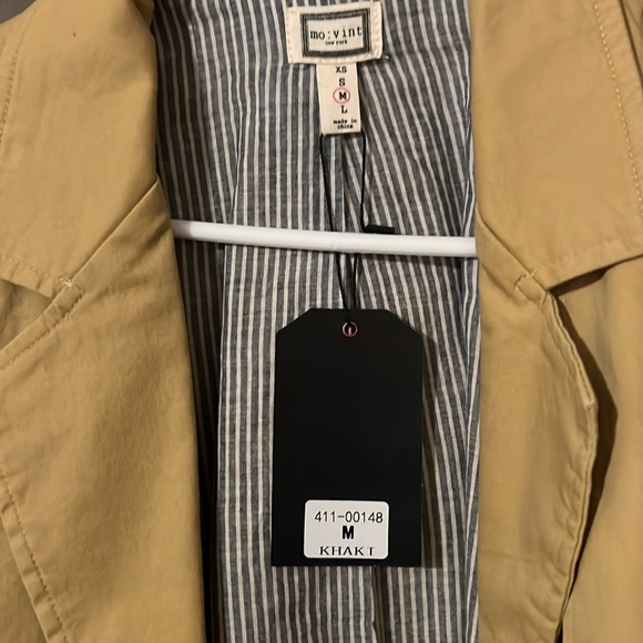 Mo-vint New York medium khaki trench NWT - Picture 3 of 6